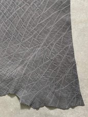 画像6: エレファントレザー　グレー　ゾウ革　象革　エキゾチックレザー (6)