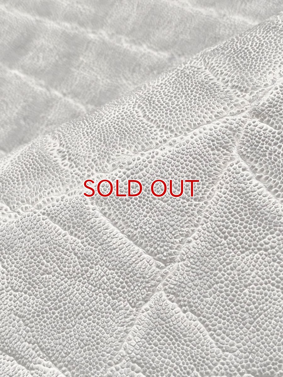 画像8: エレファントレザー　グレー　ゾウ革　象革　エキゾチックレザー (8)