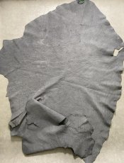 画像1: エレファントレザー　グレー　ゾウ革　象革　エキゾチックレザー (1)