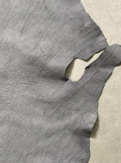 画像4: エレファントレザー　グレー　ゾウ革　象革　エキゾチックレザー (4)