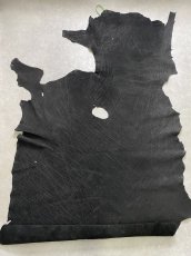 画像1: エレファントレザー　ブラック　ゾウ革　象革　エキゾチックレザー (1)