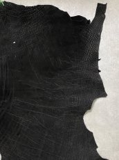 画像4: エレファントレザー　ブラック　ゾウ革　象革　エキゾチックレザー (4)