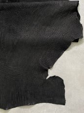 画像8: エレファントレザー　ブラック　ゾウ革　象革　エキゾチックレザー (8)