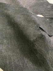 画像11: エレファントレザー　ブラック　ゾウ革　象革　エキゾチックレザー (11)