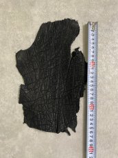 画像3: 象革　エレファントレザー　ブラック　ゾウ革 ハギレ (3)