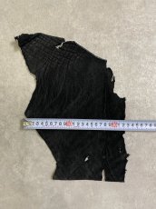 画像4: 象革　エレファントレザー　ブラック　ゾウ革 ハギレ (4)