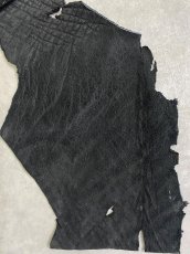 画像2: 象革　エレファントレザー　ブラック　ゾウ革 ハギレ (2)