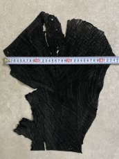 画像7: 象革　エレファントレザー　ブラック　ゾウ革 ハギレ (7)