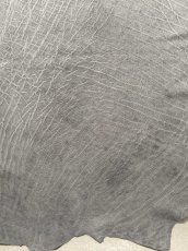 画像6: エレファントレザー　グレー　ゾウ革　象革　エキゾチックレザー (6)