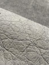 画像7: エレファントレザー　グレー　ゾウ革　象革　エキゾチックレザー (7)