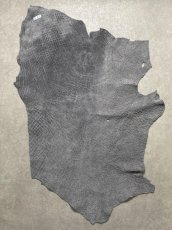 画像9: エレファントレザー　グレー　ゾウ革　象革　エキゾチックレザー (9)