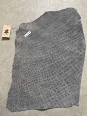 画像8: エレファントレザー　グレー　ゾウ革　象革　エキゾチックレザー (8)