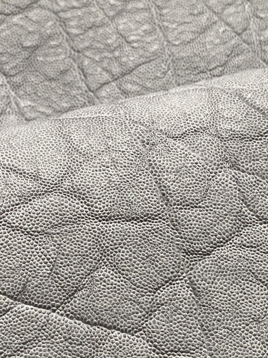 画像8: エレファントレザー　グレー　ゾウ革　象革　エキゾチックレザー (8)