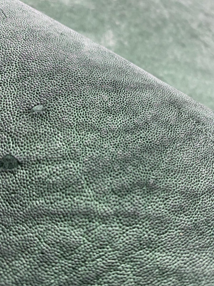 画像8: エレファントレザー　グリーン　ゾウ革　象革　耳　ミミ (8)