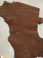 画像7: 【お客様専用品】エレファントレザー　ブラウン　ゾウ革　象革　 (7)