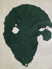 画像9: エレファントレザー　グリーン　ゾウ革　象革　耳　ミミ (9)