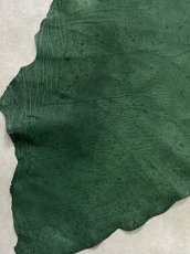 画像10: エレファントレザー　グリーン　ゾウ革　象革　耳　ミミ (10)