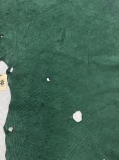 画像2: エレファントレザー　グリーン　ゾウ革　象革　耳　ミミ (2)