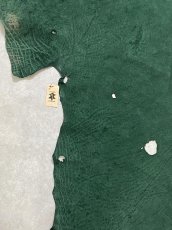 画像5: エレファントレザー　グリーン　ゾウ革　象革　耳　ミミ (5)