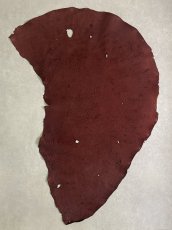 画像1: エレファントレザー　ボルドー　ゾウ革　象革　耳　エキゾチックレザー (1)