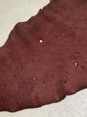 画像7: エレファントレザー　ボルドー　ゾウ革　象革　耳　エキゾチックレザー (7)