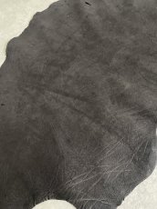 画像7: エレファントレザー　ブラック　ゾウ革　象革　耳　ミミ (7)
