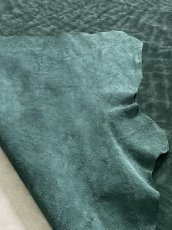 画像10: エレファントレザー　ダークグリーン　ゾウ革　象革　エキゾチックレザー (10)