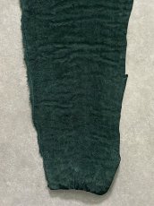 画像5: エレファントレザー　ダークグリーン　ゾウ革　象革　尻尾　エキゾチックレザー (5)