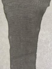 画像4: エレファントレザー　グレー　ゾウ革　象革　尻尾　エキゾチックレザー (4)
