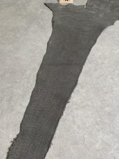 画像6: エレファントレザー　グレー　ゾウ革　象革　尻尾　エキゾチックレザー (6)