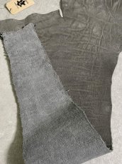 画像8: エレファントレザー　グレー　ゾウ革　象革　尻尾　エキゾチックレザー (8)