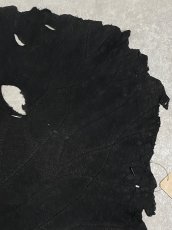 画像3: エレファントレザー　耳　ブラック　ゾウ革　象革　エキゾチックレザー (3)