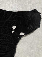 画像4: エレファントレザー　ブラック　ゾウ革　象革　尻尾　エキゾチックレザー (4)