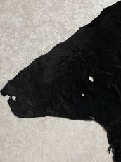 画像2: エレファントレザー　ブラック　ゾウ革　象革　尻尾　エキゾチックレザー (2)