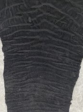 画像5: エレファントレザー　ブラック　ゾウ革　象革　尻尾　エキゾチックレザー (5)