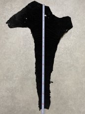 画像12: エレファントレザー　ブラック　ゾウ革　象革　尻尾　エキゾチックレザー (12)