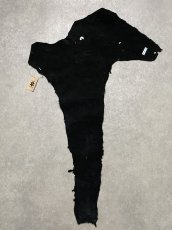 画像13: エレファントレザー　ブラック　ゾウ革　象革　尻尾　エキゾチックレザー (13)