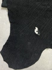 画像6: エレファントレザー　ブラック　ゾウ革　象革　エキゾチックレザー (6)