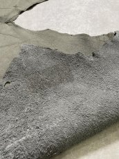 画像8: エレファントレザー　グレー　ゾウ革　象革　耳　エキゾチックレザー (8)