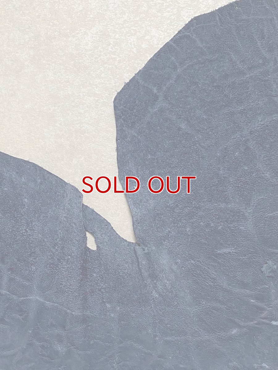 画像3: エレファントレザー　ネイビー　ゾウ革　象革　エキゾチックレザー (3)