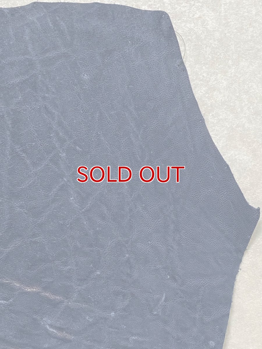 画像4: エレファントレザー　ネイビー　ゾウ革　象革　エキゾチックレザー (4)