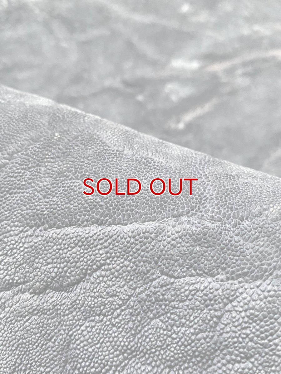 画像8: エレファントレザー　ネイビー　ゾウ革　象革　エキゾチックレザー (8)