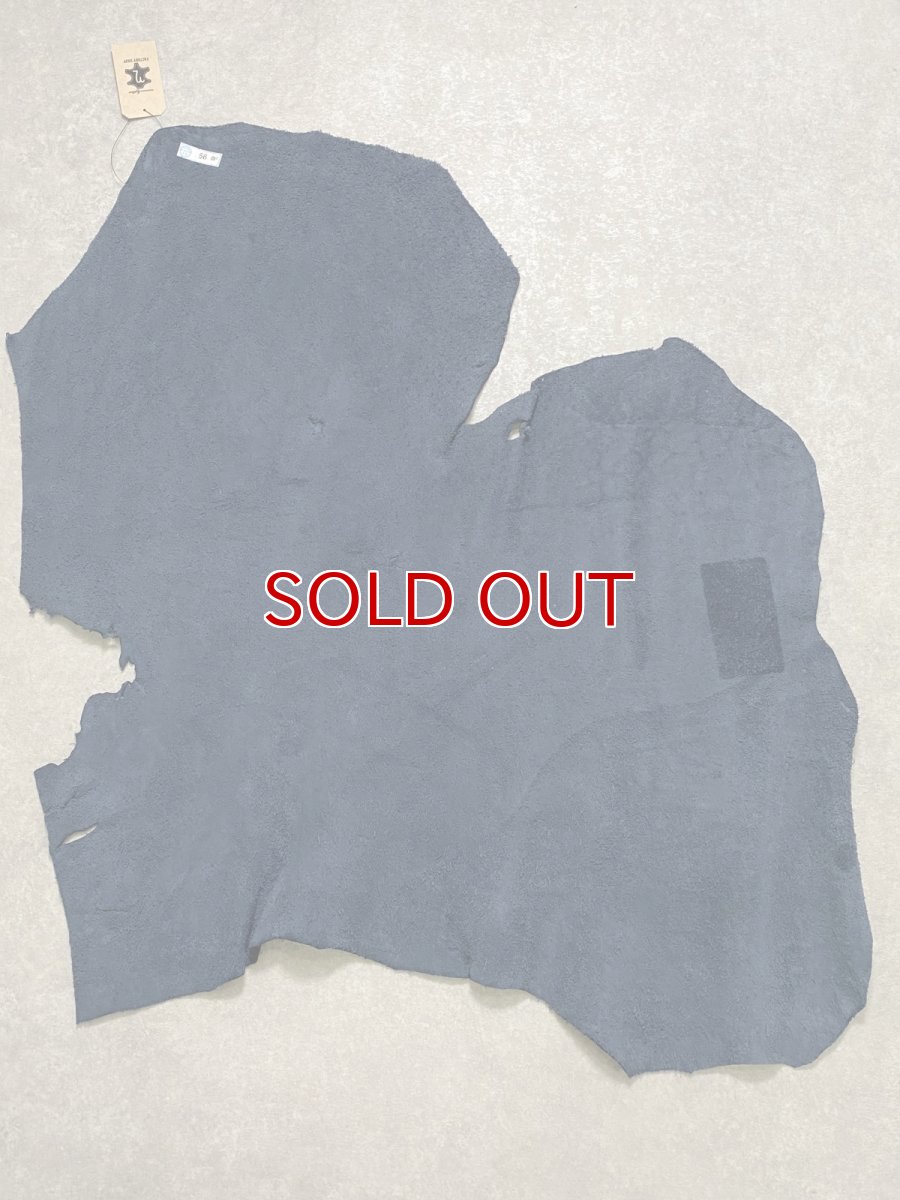 画像10: エレファントレザー　ネイビー　ゾウ革　象革　エキゾチックレザー (10)