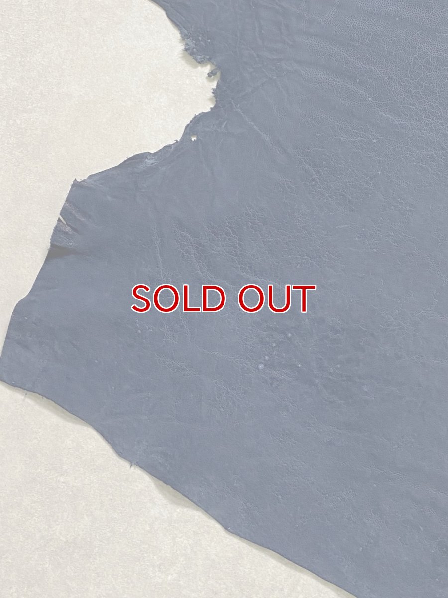 画像5: エレファントレザー　ネイビー　ゾウ革　象革　エキゾチックレザー (5)