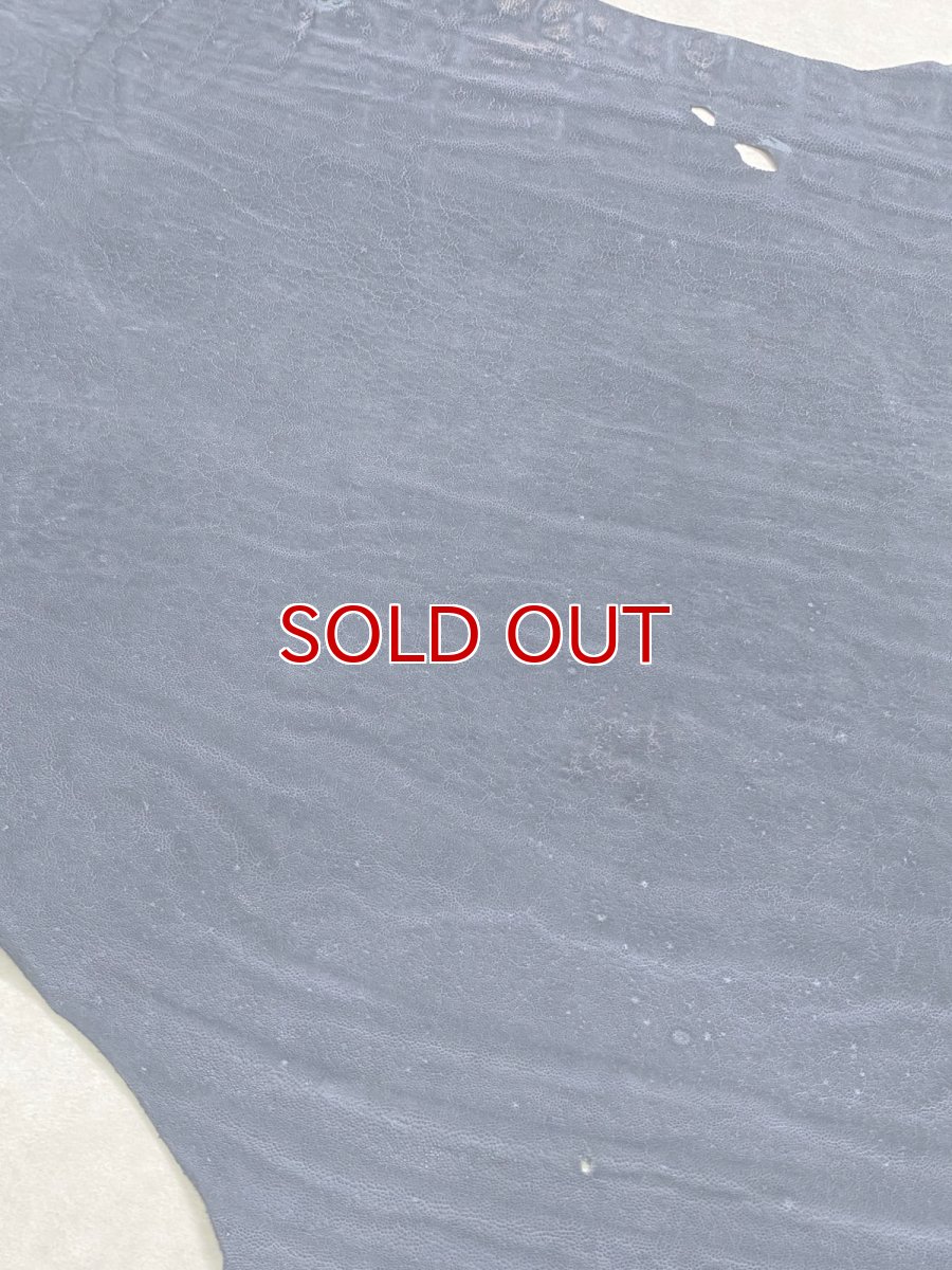 画像3: エレファントレザー　ネイビー　ゾウ革　象革　エキゾチックレザー (3)