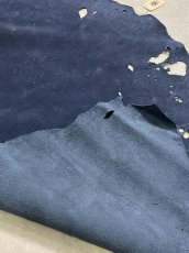 画像10: エレファントレザー　耳　ネイビー　ゾウ革　象革　エキゾチックレザー (10)