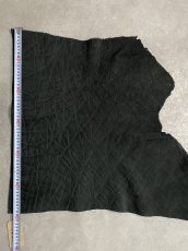 画像8: エレファントレザー　ブラック　ゾウ革　象革　エキゾチックレザー (8)