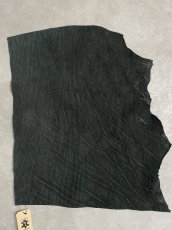 画像1: エレファントレザー　ブラック　ゾウ革　象革　エキゾチックレザー (1)