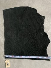 画像11: エレファントレザー　ブラック　ゾウ革　象革　エキゾチックレザー (11)