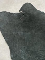 画像2: エレファントレザー　ブラック　ゾウ革　象革　エキゾチックレザー (2)